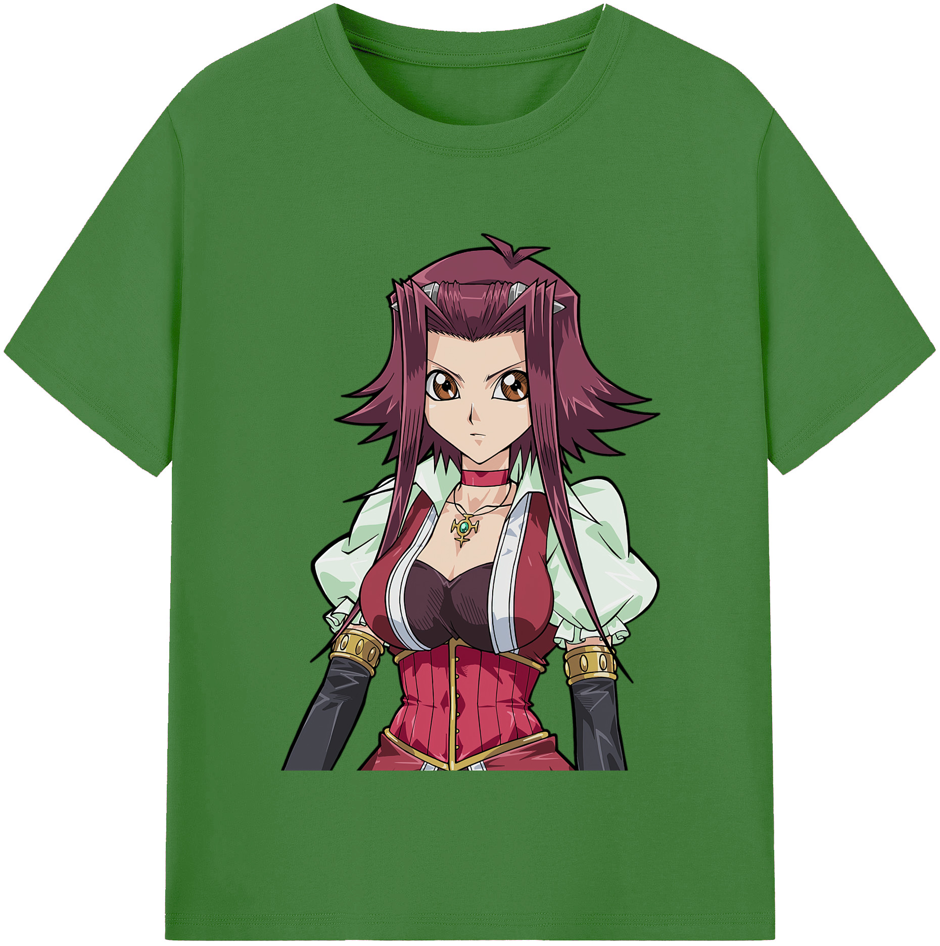 （画像用） 遊☆戯☆王 Yu-Gi-Oh! レディースカジュアルプリントTシャツ（綿100％）
